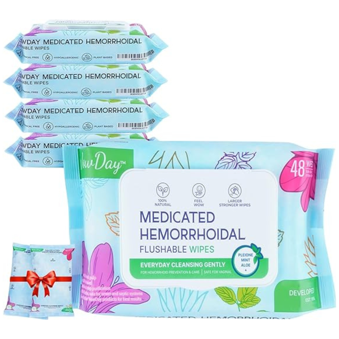 Pack 5 Medicated Wipes (48 sheets) with 2 Bonus Travel Packs - Out of Stock till June 25