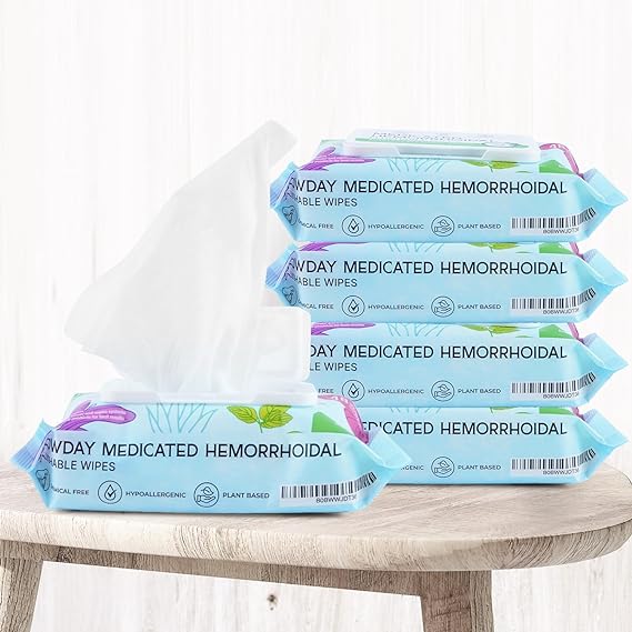 Three Medicated Wipes with Bonus Travel Pack