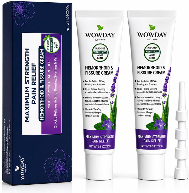 Hemorrhoid Cream with Witch Hazel Extra Strength Anal Fissure Cream 1.06oz