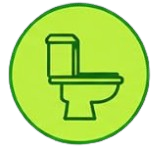 breaks down when flushed